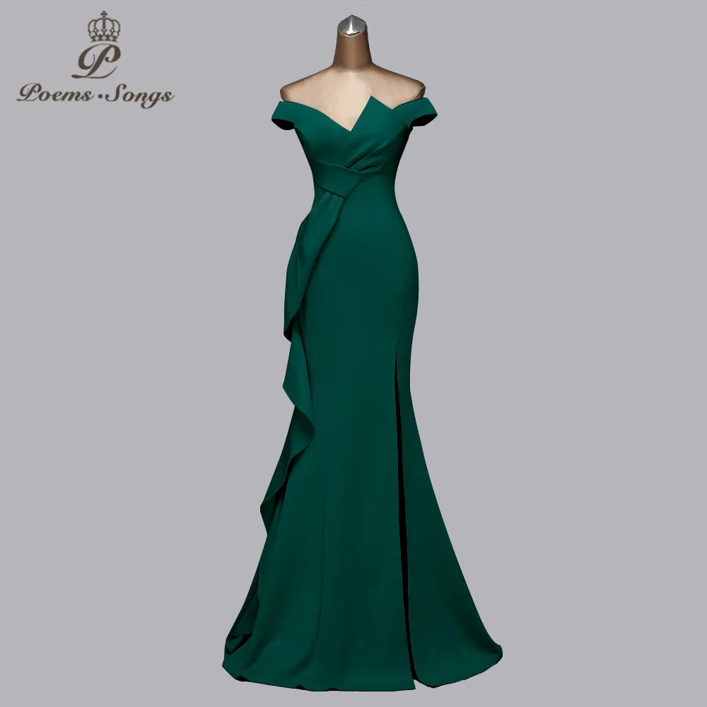 Beautiful new candy color evening dresses gree dress prom dresses mermaid